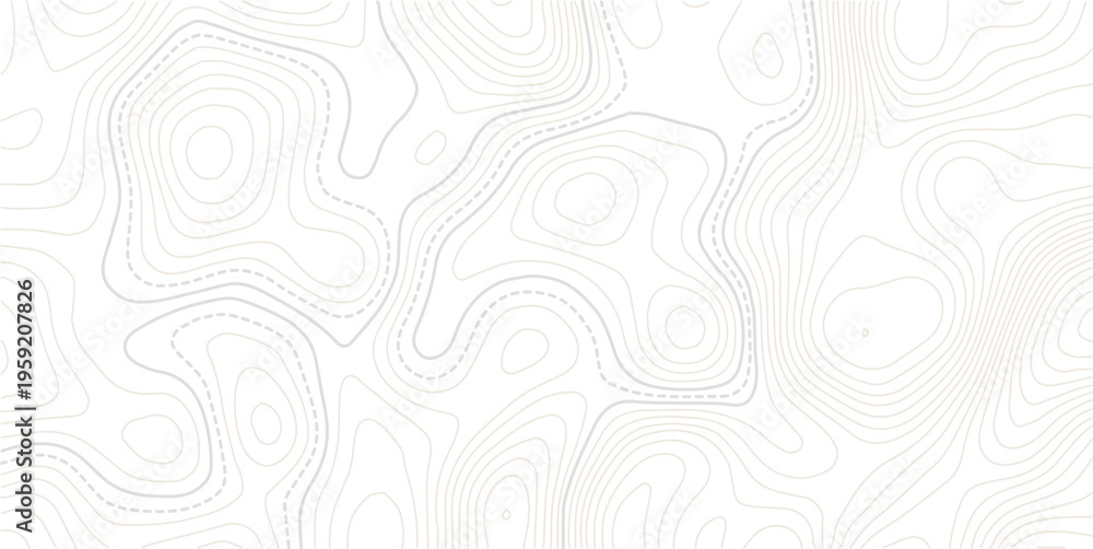 Fototapeta premium Vector geographic contour mounted map background. Abstract minimal The patter discovery vector topo map.abstract wavy background. topographic contour background.