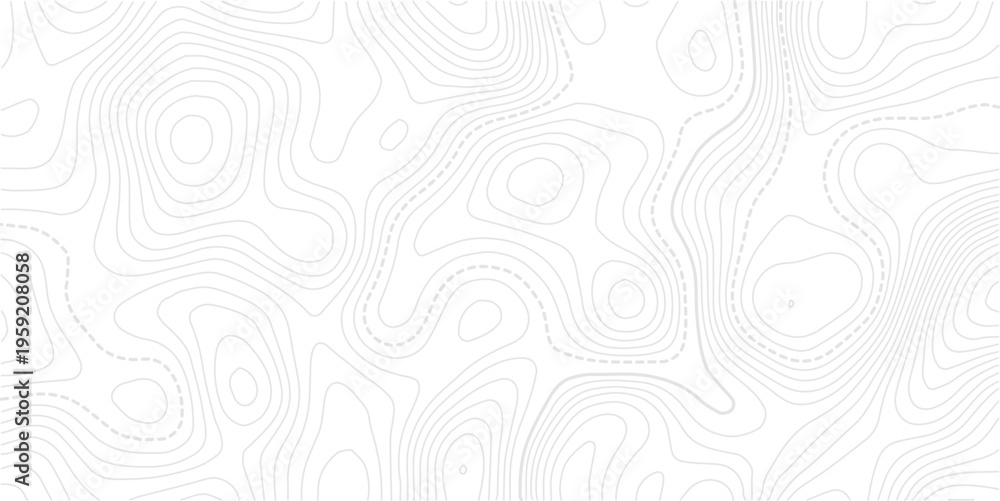 Fototapeta premium Topographic map patterns, topography line map. Vintage outdoors style.topographic line contour map background, geographic grid map, stock vector illustration. 