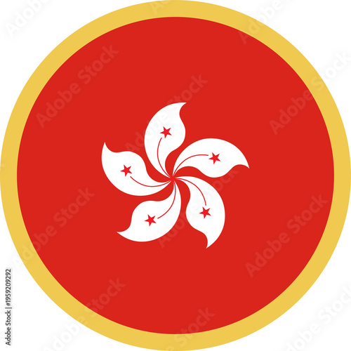 Canvas Print hongkong flag