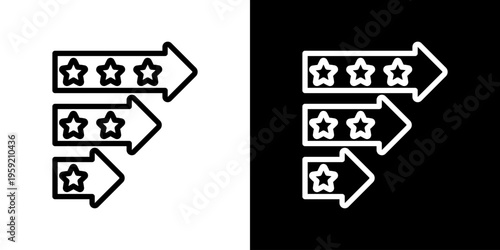 Priority icon set multiple style collection