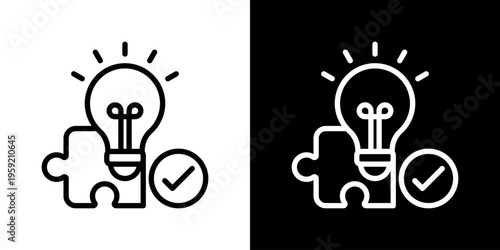 Solution icon set multiple style collection