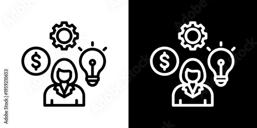 Ability icon set multiple style collection