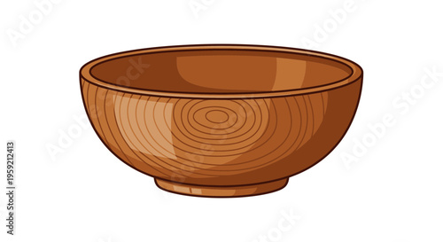 Brown Wooden Bowl Kitchen Utensil.