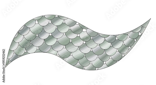 Gray metallic fish scale pattern texture.