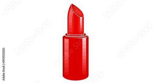 Red Lipstick Cosmetic Makeup Product.