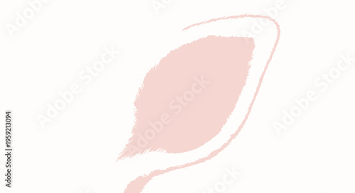 Closeup of pink lipstick smear.