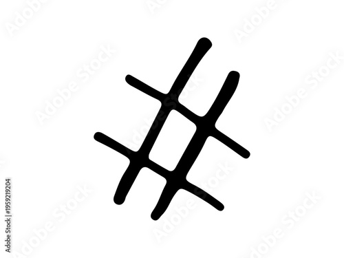 シンプルな手書きの音符