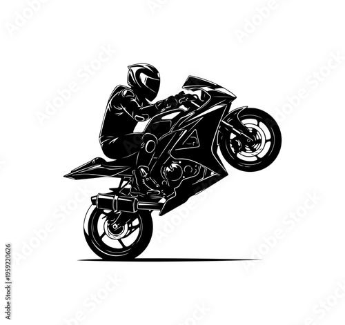 Motocross Rider Performing Mid-Air Trick on Dirt Bike