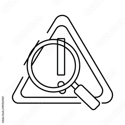 Identifying the Problem Icon. Vector Design