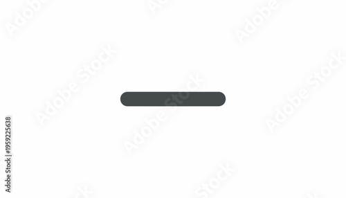 Minimalist Dark Gray Horizontal Bar on White Background