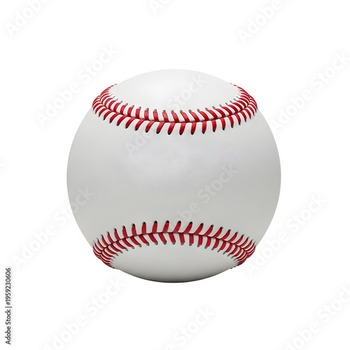 Baseball on black background isolated on transparent background