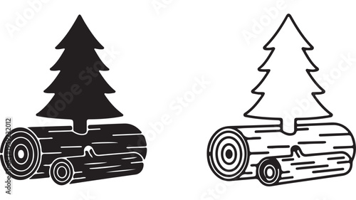 Tree on log outline style