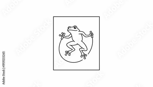 Cute Frog Jumping Rope Cartoon Vector Illustration