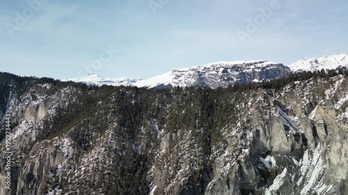 snow covered mountains