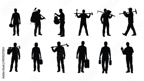 Silhouettes of musicians playing various instruments