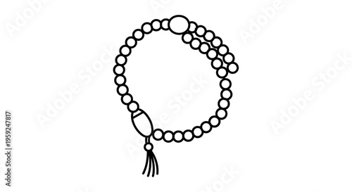 Islamic Prayer Beads Rosary Tasbih, Muslim Mala, Islamic Meditation, Spiritual Accessory