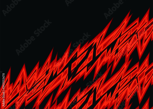 Abstract background with raw jagged spike pattern and with some copy space area