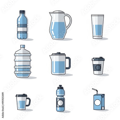 Beverage Container Icons