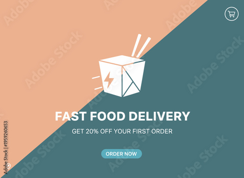 Food delivery service offers discount on fast food orders now