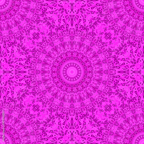 Magenta abstract boho mandala pattern background