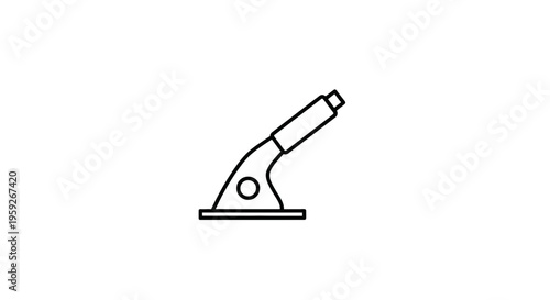 Handbrake Lever Icon Vector Illustration - Car Parking Brake Symbol