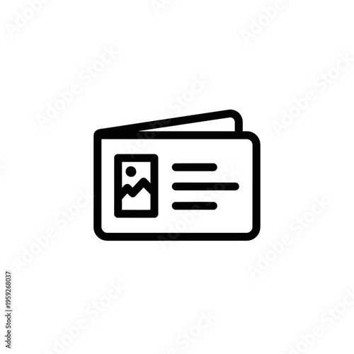 Simple Icon Representation of a Photo Album or Photo Library