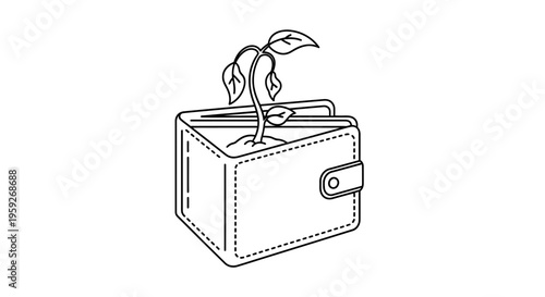 Growing Money in Wallet: Financial Growth, Investment, and Savings Concept