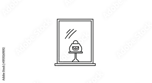 Fashionable Handbag Displayed in a Store Window