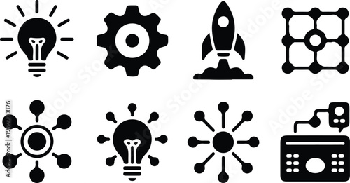 business icon set vector illustration