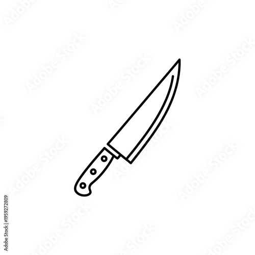 Stainless Steel Kitchen Knife with Sharp Blade for Culinary Uses