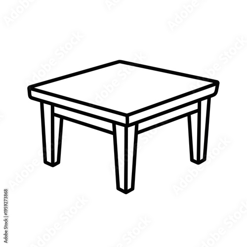 Stylish Modern Coffee Table with Simple Design for Living Room Decor