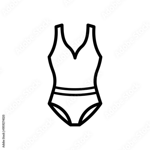 Stylish One-Piece Swimsuit with Modern Design for Summer Wear