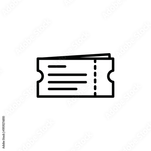 Vintage Movie Ticket Stub with Classic Design and Nostalgic Appeal