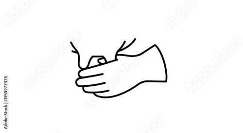 Close-up of hands wearing medical gloves, preparing for a procedure or examination