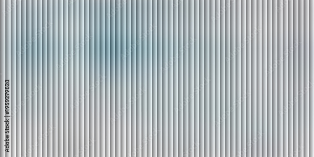 Obraz premium Vector ribbed glass texture background. Blue white grey green ribbed glass. Mesh gradient. acrylic ribbed bath surface. Reeded glass background semitransparent overlay. Bath wall window