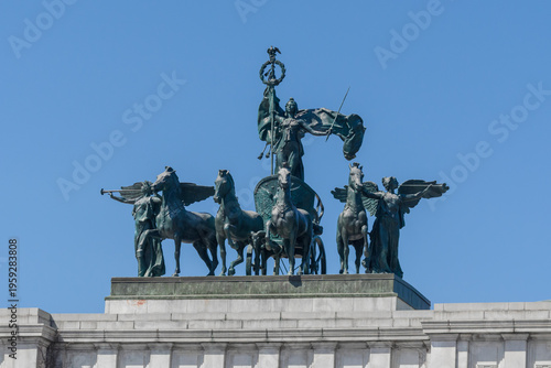 Картината върху платно Quadriga on the Soldiers' and Sailors' Arch in Brooklyn