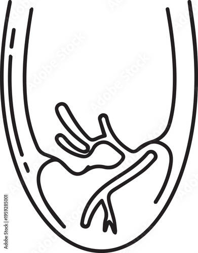 Human brain, brain anatomy, vector illustration, medical icon, neuroscience symbol