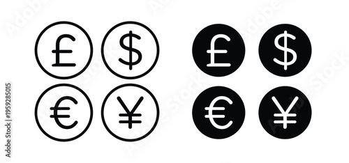 Money icon illustration sign collection. vector symbol or logo.