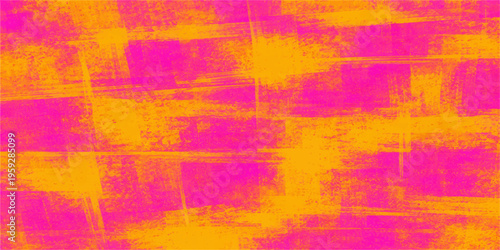 Abstract dynamic brushstrokes of brilliant pink and vibrant gold collide, creating a canvas of expressive abstract art, with layers of color and texture creating a visually engaging image.