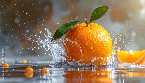 The oranges are ripe and juicy, and the leaves are bright green.
