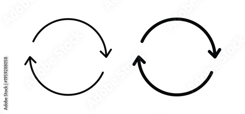 Reload button icon illustration sign collection. vector symbol or logo.