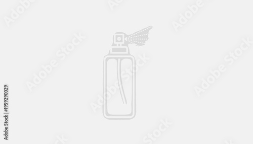 Perfume Bottle Spraying Mist, Elegant Glass Container with Atomizer, Fragrance Product Icon