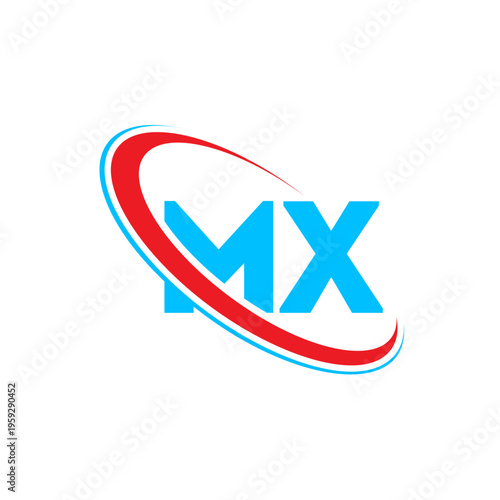 MX letter logo design with swoosh, creative and modern MX letter logo design, simple MX letter logo, creative MX logo, business and company logo, technology logo design