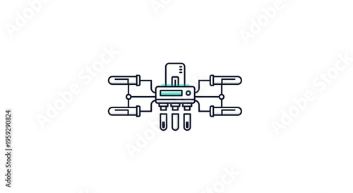 Drone technology and innovation concept.