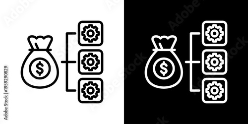 Cost Icon Set Vector Collection Isolated In Black And White