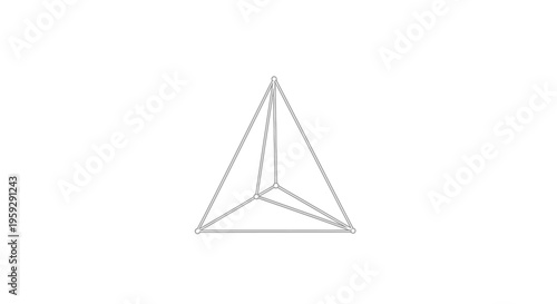 Geometric shape with triangular form.