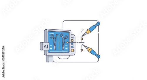 A conceptual illustration of artificial intelligence and electronic circuit design.