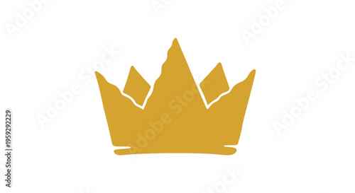 A simple golden crown icon graphic.