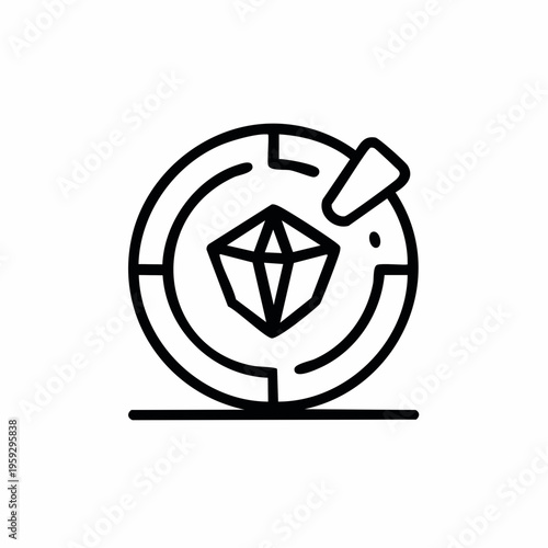 Blockchain Network Icon Crypto Token Decentralized System Technology Concept