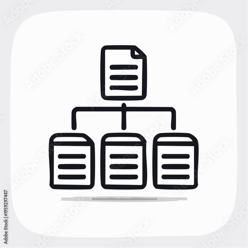 Blockchain Network Icon Decentralized Technology Financial System Concept